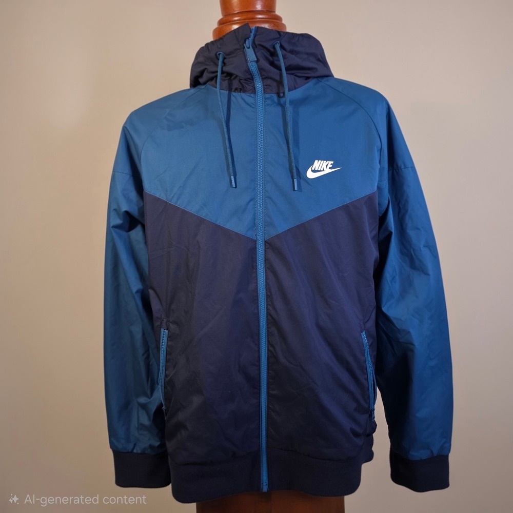 Nike Men’s Two-Tone Blue Windbreaker Jacket
